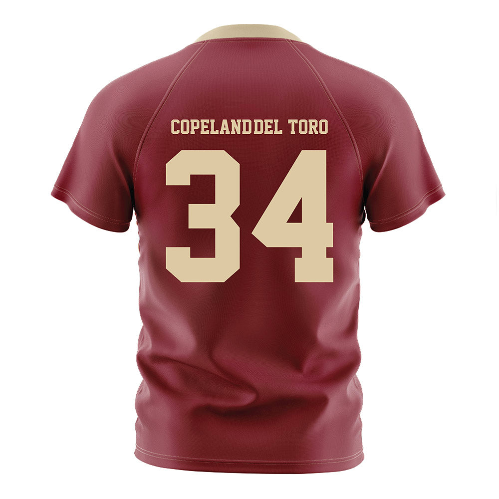 Boston College - NCAA Men's Soccer : Bryce Copeland-Del Toro - Maroon Soccer Jersey-1