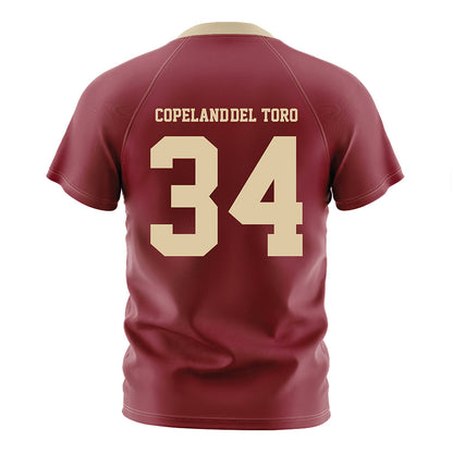 Boston College - NCAA Men's Soccer : Bryce Copeland-Del Toro - Maroon Soccer Jersey-1