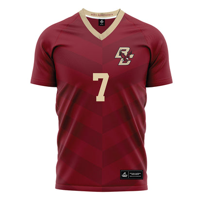 Boston College - NCAA Men's Soccer : Aidan Farwell - Maroon Soccer Jersey