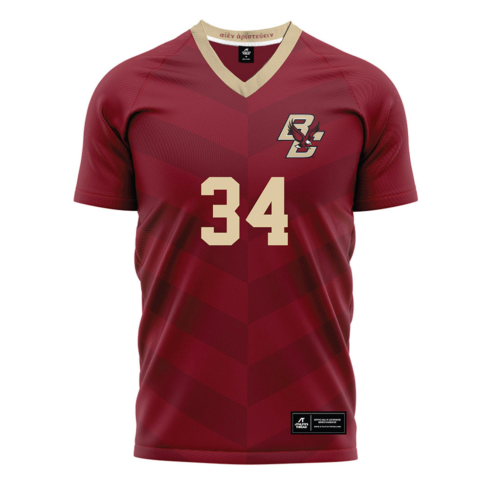 Boston College - NCAA Men's Soccer : Bryce Copeland-Del Toro - Maroon Soccer Jersey-0