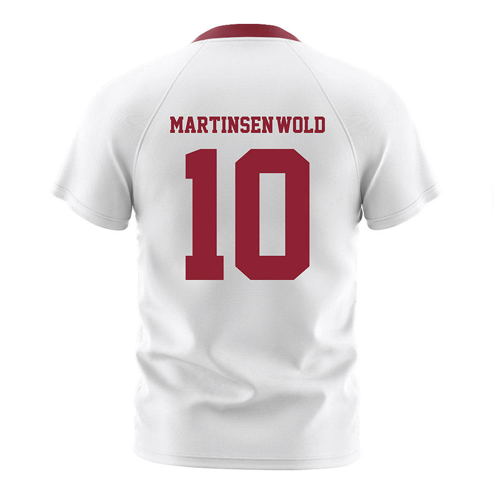 Boston College - NCAA Men's Soccer : Sander Martinsen-Wold - White Soccer Jersey-1