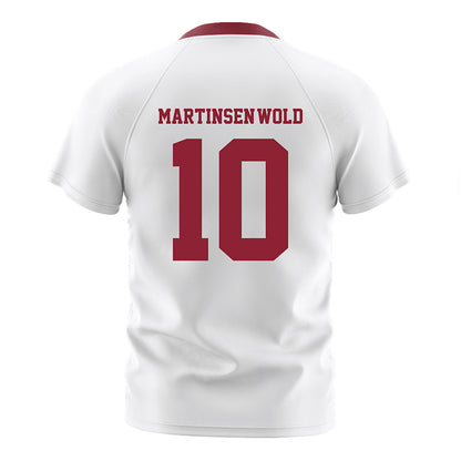 Boston College - NCAA Men's Soccer : Sander Martinsen-Wold - White Soccer Jersey-1