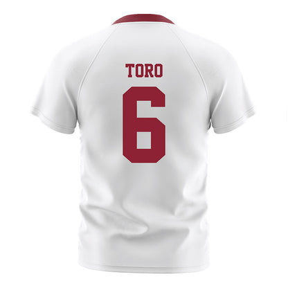 Boston College - NCAA Men's Soccer : Bryan Toro - White Soccer Jersey