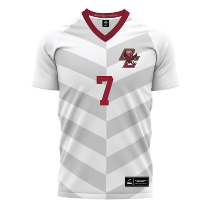 Boston College - NCAA Men's Soccer : Aidan Farwell - White Soccer Jersey