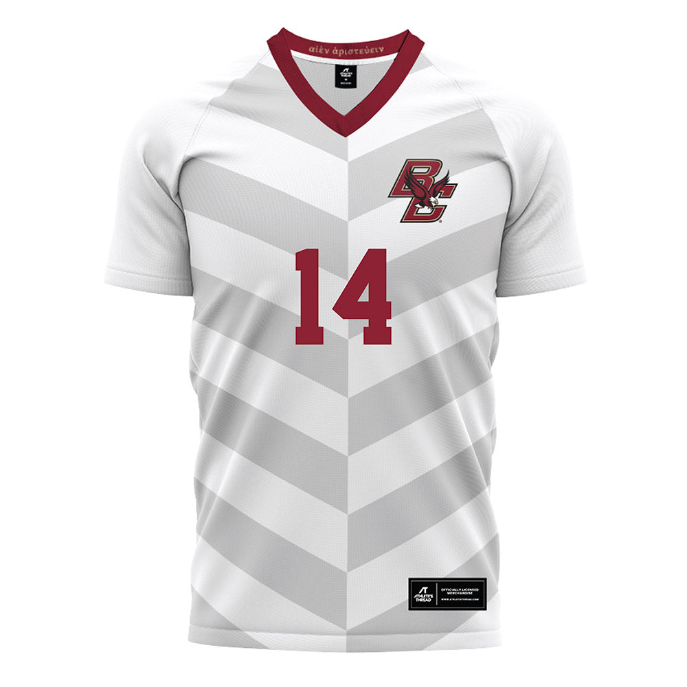 Boston College - NCAA Men's Soccer : Michael Asare - White Soccer Jersey