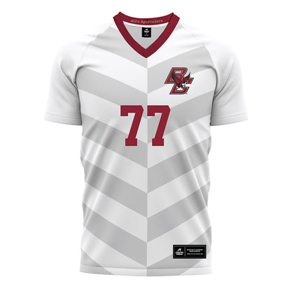 Boston College - NCAA Men's Soccer : Johannes Hanken Tjostheim - White Soccer Jersey-0