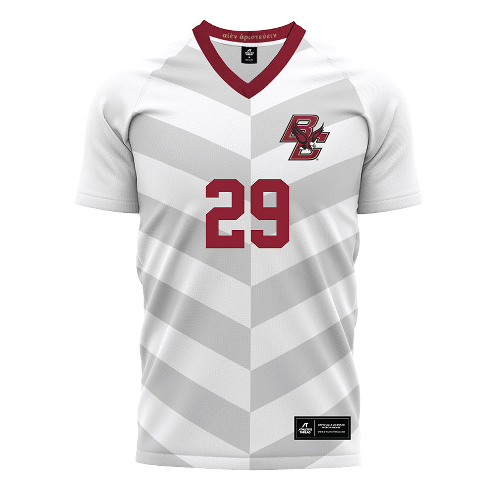 Boston College - NCAA Men's Soccer : Dylan Mafong - White Soccer Jersey-0
