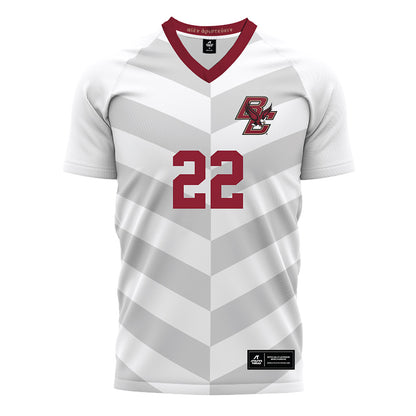 Boston College - NCAA Men's Soccer : Erick Almendares - White Soccer Jersey-0