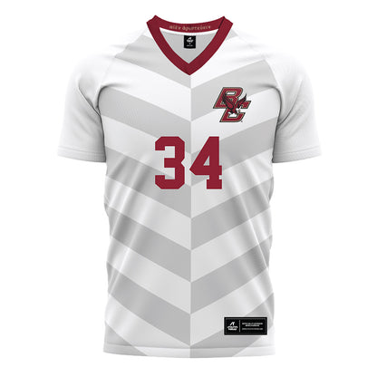 Boston College - NCAA Men's Soccer : Bryce Copeland-Del Toro - White Soccer Jersey-0