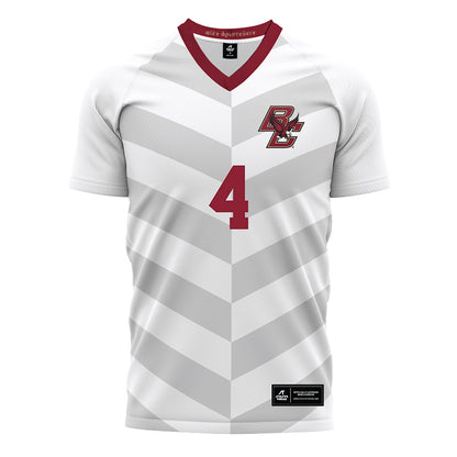 Boston College - NCAA Men's Soccer : Moritz Gundelach - White Soccer Jersey-0