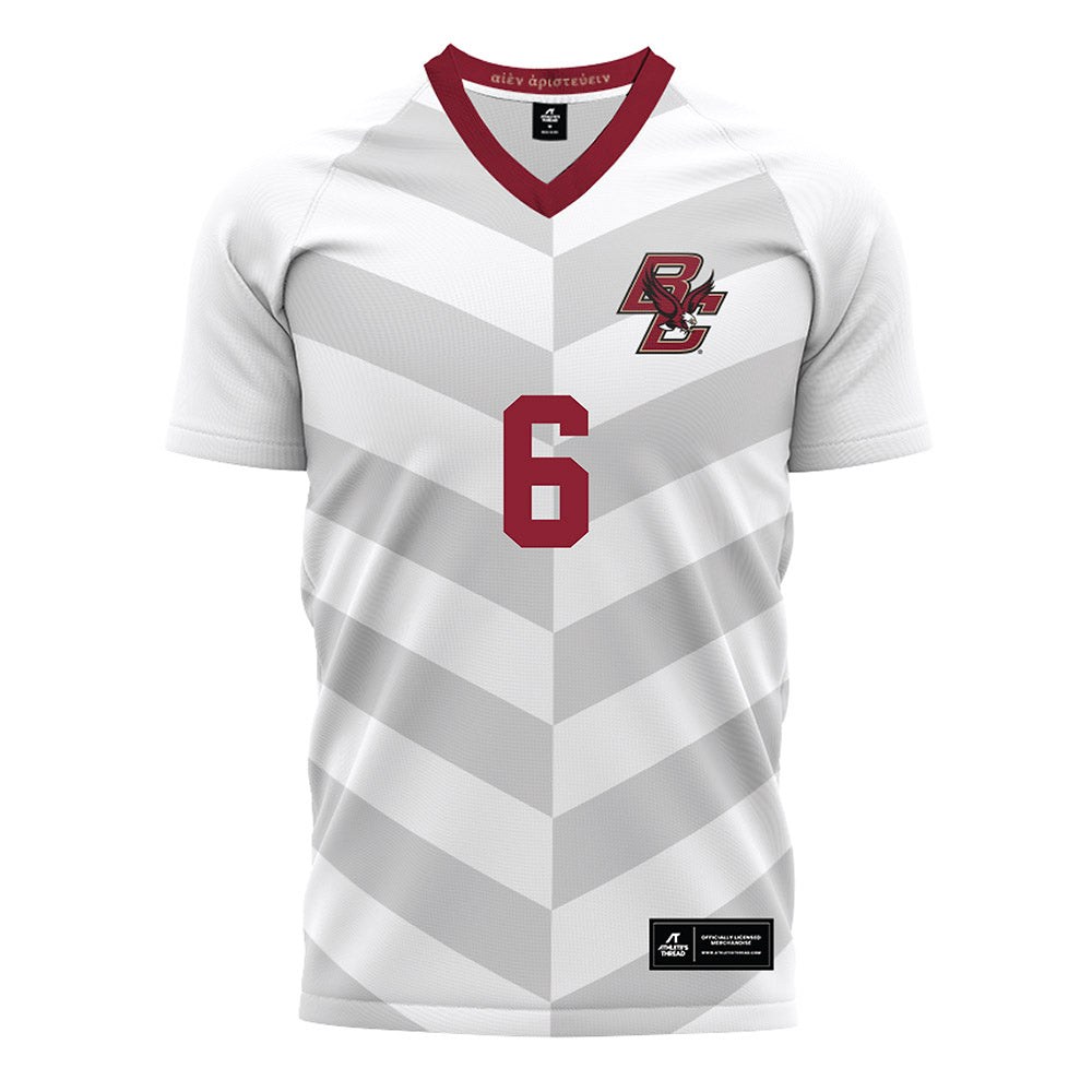 Boston College - NCAA Men's Soccer : Bryan Toro - White Soccer Jersey