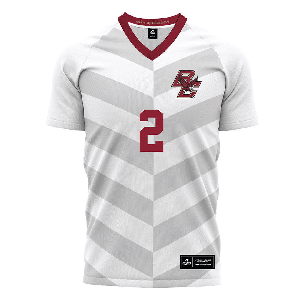 Boston College - NCAA Men's Soccer : Patrick Reddy - White Soccer Jersey