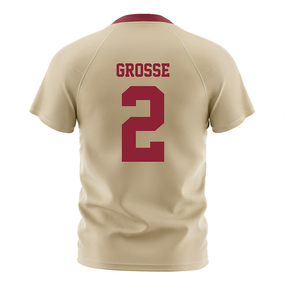 Boston College - NCAA Women's Soccer : Natalie Grosse - Gold Soccer Jersey-1