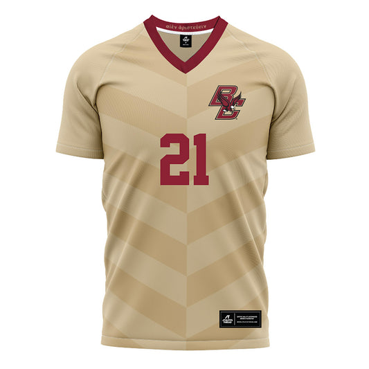 Boston College - NCAA Women's Soccer : Anndi Wright - Gold Soccer Jersey-0
