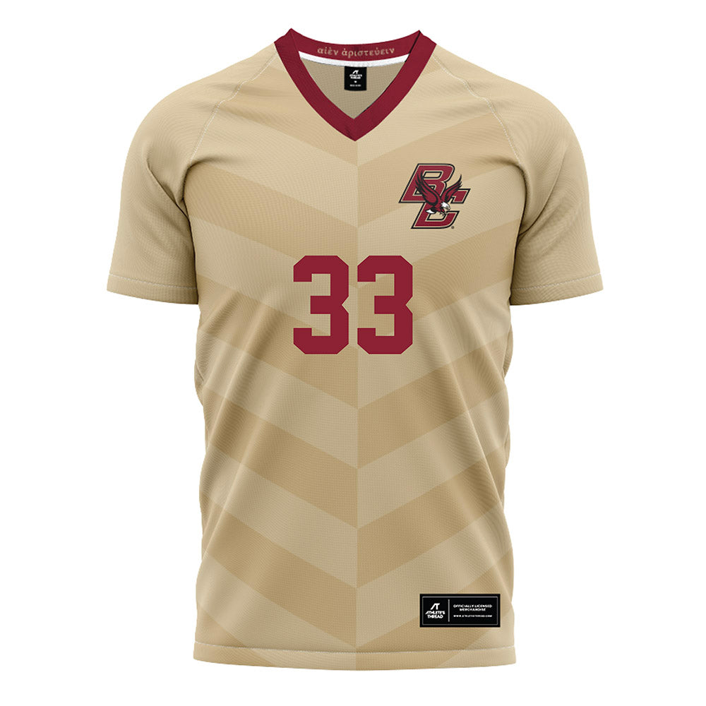Boston College - NCAA Women's Soccer : Faith Fenwick - Gold Soccer Jersey-0