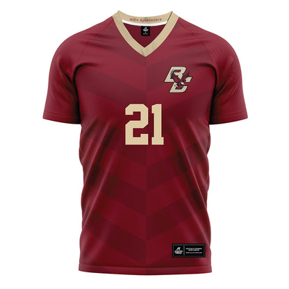 Boston College - NCAA Women's Soccer : Andrea Barth - Maroon Soccer Jersey