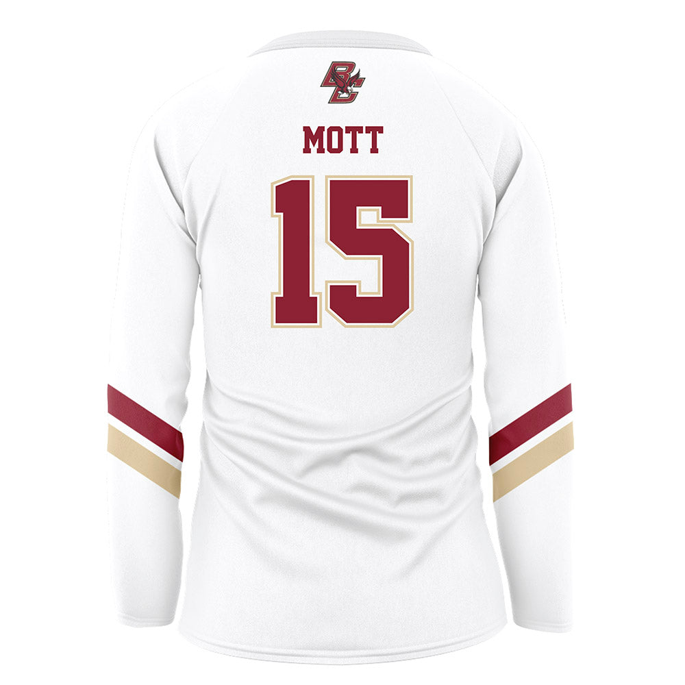 Boston College - NCAA Women's Volleyball : Lucy Mott - White Volleyball Jersey