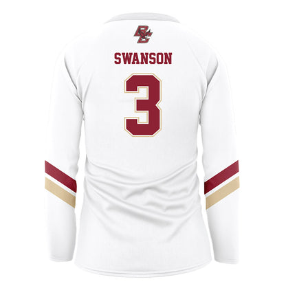 Boston College - NCAA Women's Volleyball : Chandler Swanson - White Volleyball Jersey