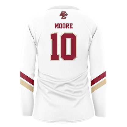 Boston College - NCAA Women's Volleyball : Aubrey Moore - White Volleyball Jersey