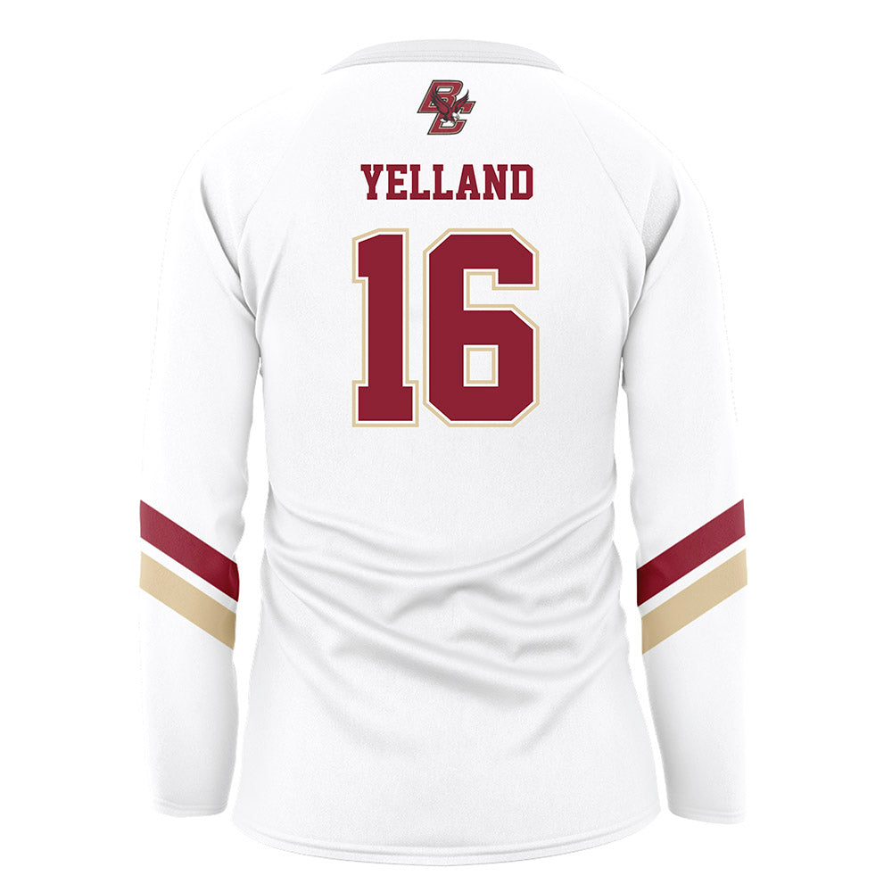 Boston College - NCAA Women's Volleyball : Brooklyn Yelland - White Volleyball Jersey