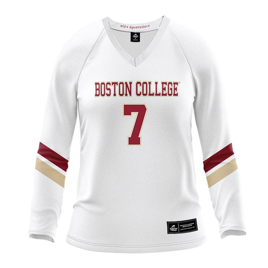 Boston College - NCAA Women's Volleyball : Hanna Hoffman - White Volleyball Jersey