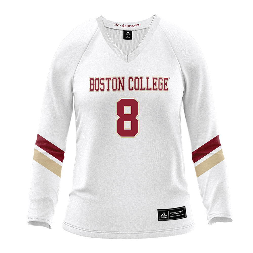 Boston College - NCAA Women's Volleyball : Grace Milliken - White Volleyball Jersey