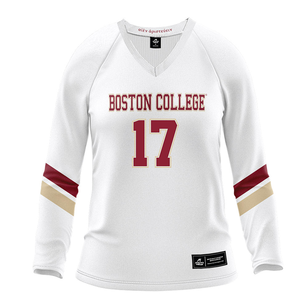 Boston College - NCAA Women's Volleyball : Cornelia Roach - White Volleyball Jersey