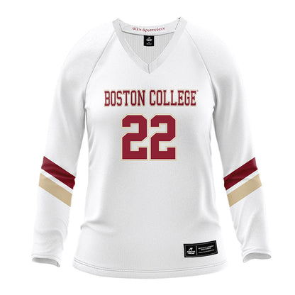 Boston College - NCAA Women's Volleyball : Savannah Curtis - White Volleyball Jersey-0