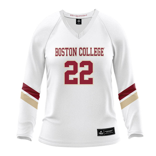 Boston College - NCAA Women's Volleyball : Savannah Curtis - White Volleyball Jersey-0