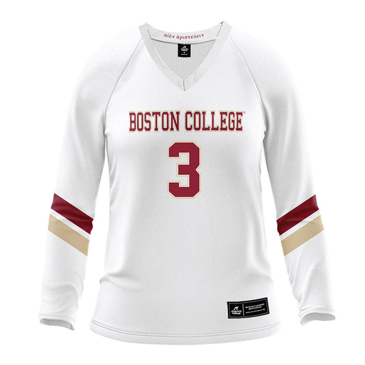 Boston College - NCAA Women's Volleyball : Chandler Swanson - White Volleyball Jersey