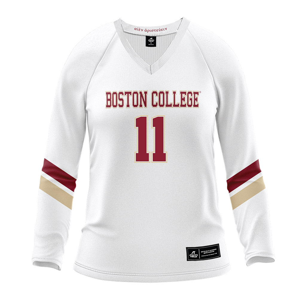 Boston College - NCAA Women's Volleyball : Morgan Riddle - White Volleyball Jersey-0