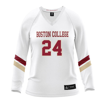 Boston College - NCAA Women's Volleyball : Sequoia Layne - White Volleyball Jersey