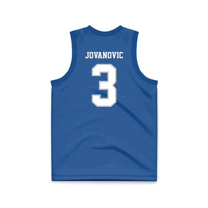 MTSU - NCAA Men's Basketball : Luka Jovanovic - Blue Basketball Jersey-1