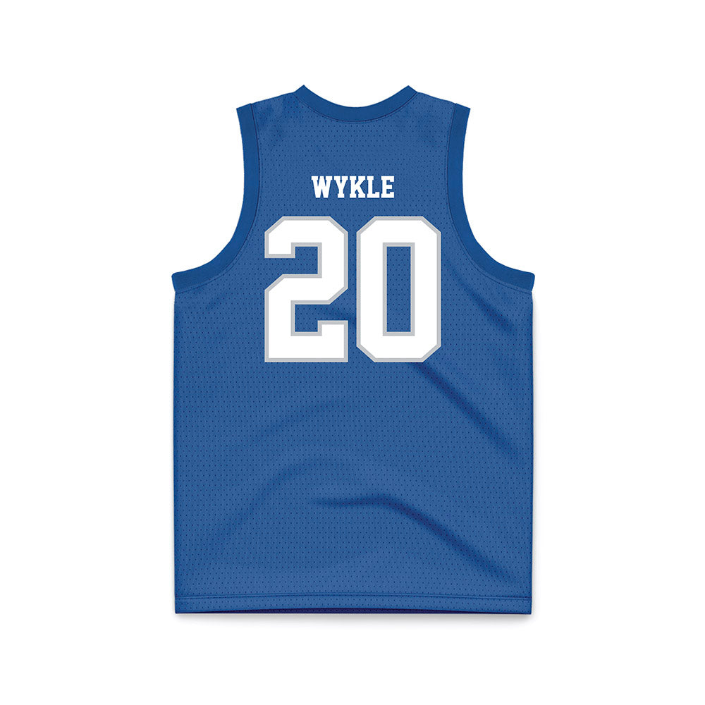 MTSU - NCAA Men's Basketball : Savon Wykle - Blue Basketball Jersey-1