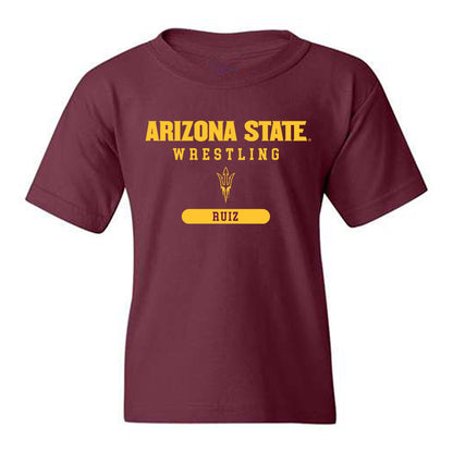 Arizona State - NCAA Wrestling : Nicco Ruiz - Classic Shersey Youth T-Shirt-0