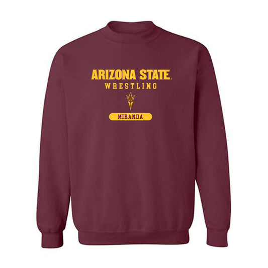 Arizona State - NCAA Wrestling : Daniel Miranda - Classic Shersey Crewneck Sweatshirt-0