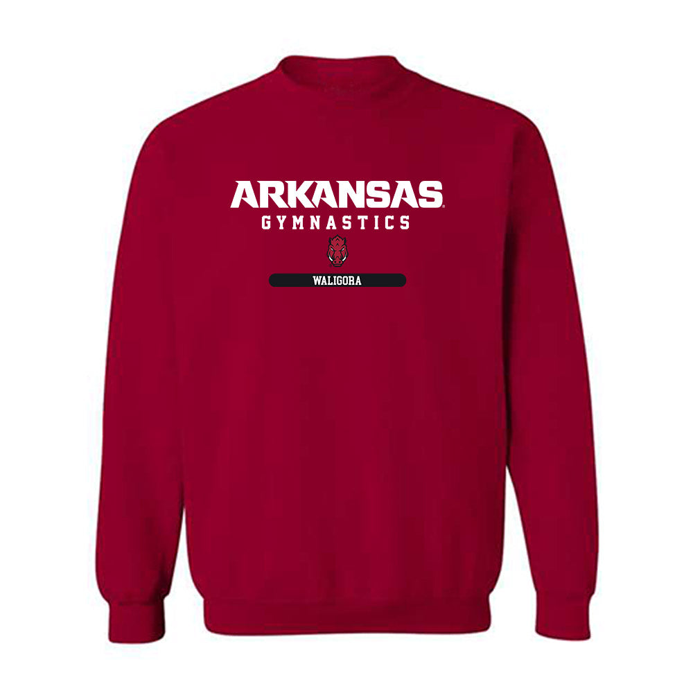 Arkansas - NCAA Women's Gymnastics : Mati Waligora - Classic Shersey Crewneck Sweatshirt-0