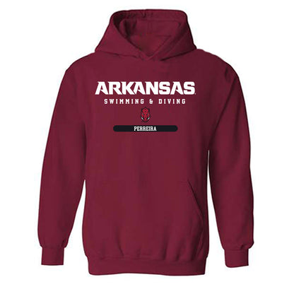 Arkansas - NCAA Women's Swimming & Diving : Isabella Perreira - Classic Shersey Hooded Sweatshirt-0