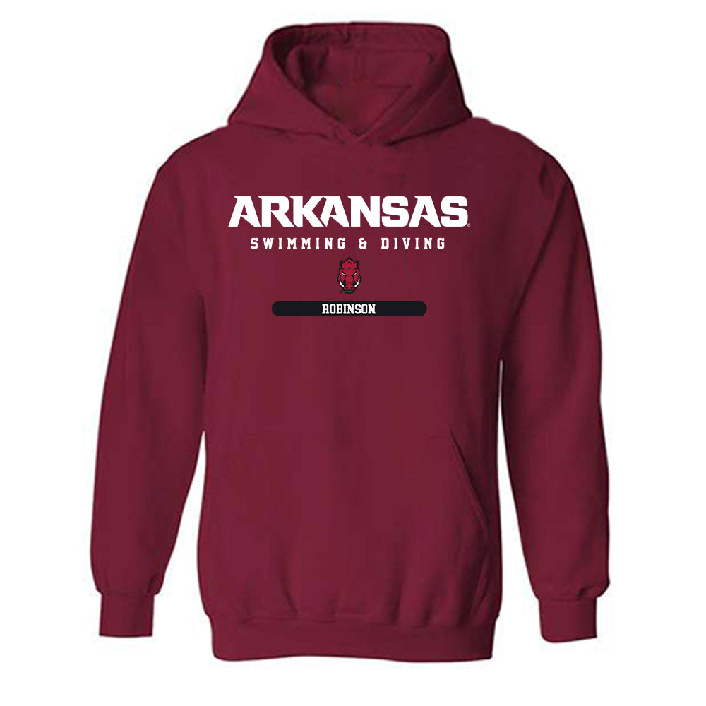 Arkansas - NCAA Women's Swimming & Diving : Holly Robinson - Classic Shersey Hooded Sweatshirt-0