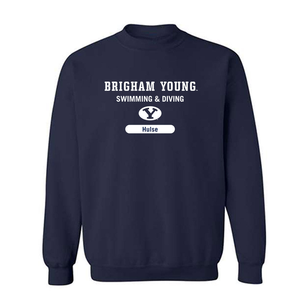 BYU - NCAA Women's Swimming & Diving : Katya Hulse - Crewneck Sweatshirt