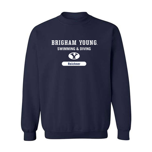 BYU - NCAA Women's Swimming & Diving : Annie Reichner - Crewneck Sweatshirt-0