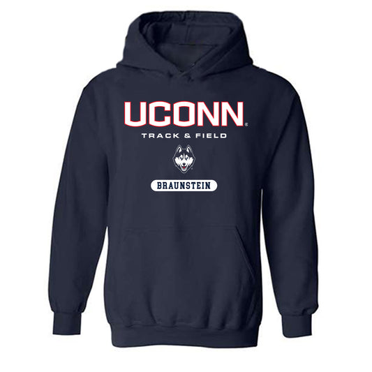 UConn - NCAA Women's Track & Field : Mackenzie Braunstein - Classic Shersey Hooded Sweatshirt-0