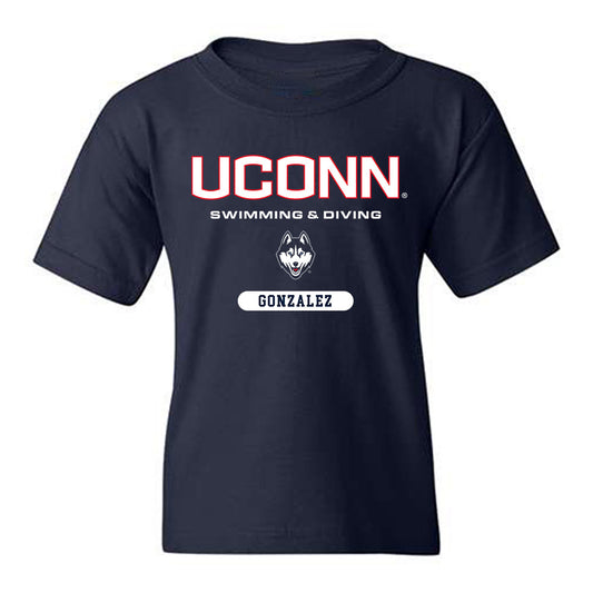 UConn - NCAA Women's Swimming & Diving : Aniya Gonzalez - Classic Shersey Youth T-Shirt-0