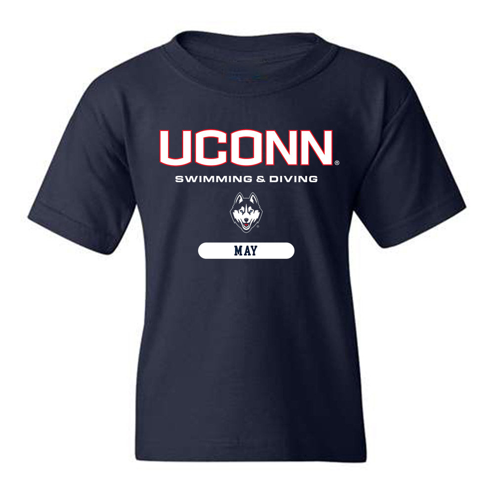 UConn - NCAA Women's Swimming & Diving : Emma May - Classic Shersey Youth T-Shirt