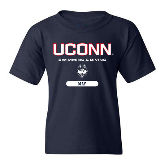 UConn - NCAA Women's Swimming & Diving : Emma May - Classic Shersey Youth T-Shirt