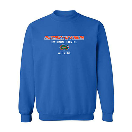 Florida - NCAA Men's Swimming & Diving : Jesus Agundez - Classic Shersey Crewneck Sweatshirt-0