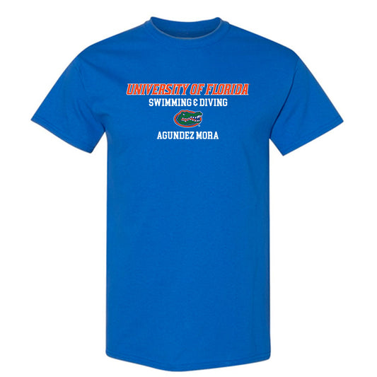 Florida - NCAA Men's Swimming & Diving : JESUS MIGUEL AGUNDEZ MORA - Classic Shersey T-Shirt-0