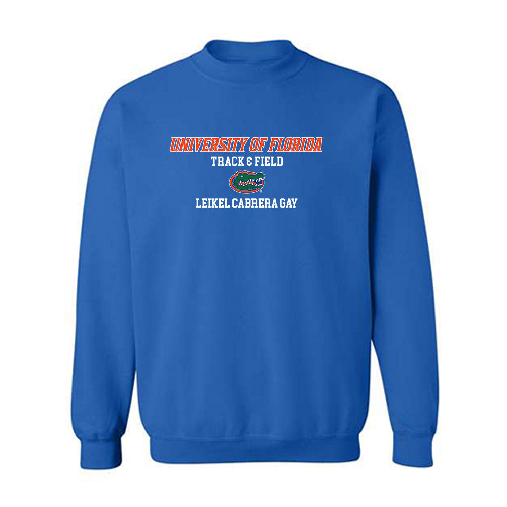 Florida - NCAA Men's Track & Field : Leikel Cabrera Gay - Classic Shersey Crewneck Sweatshirt-0