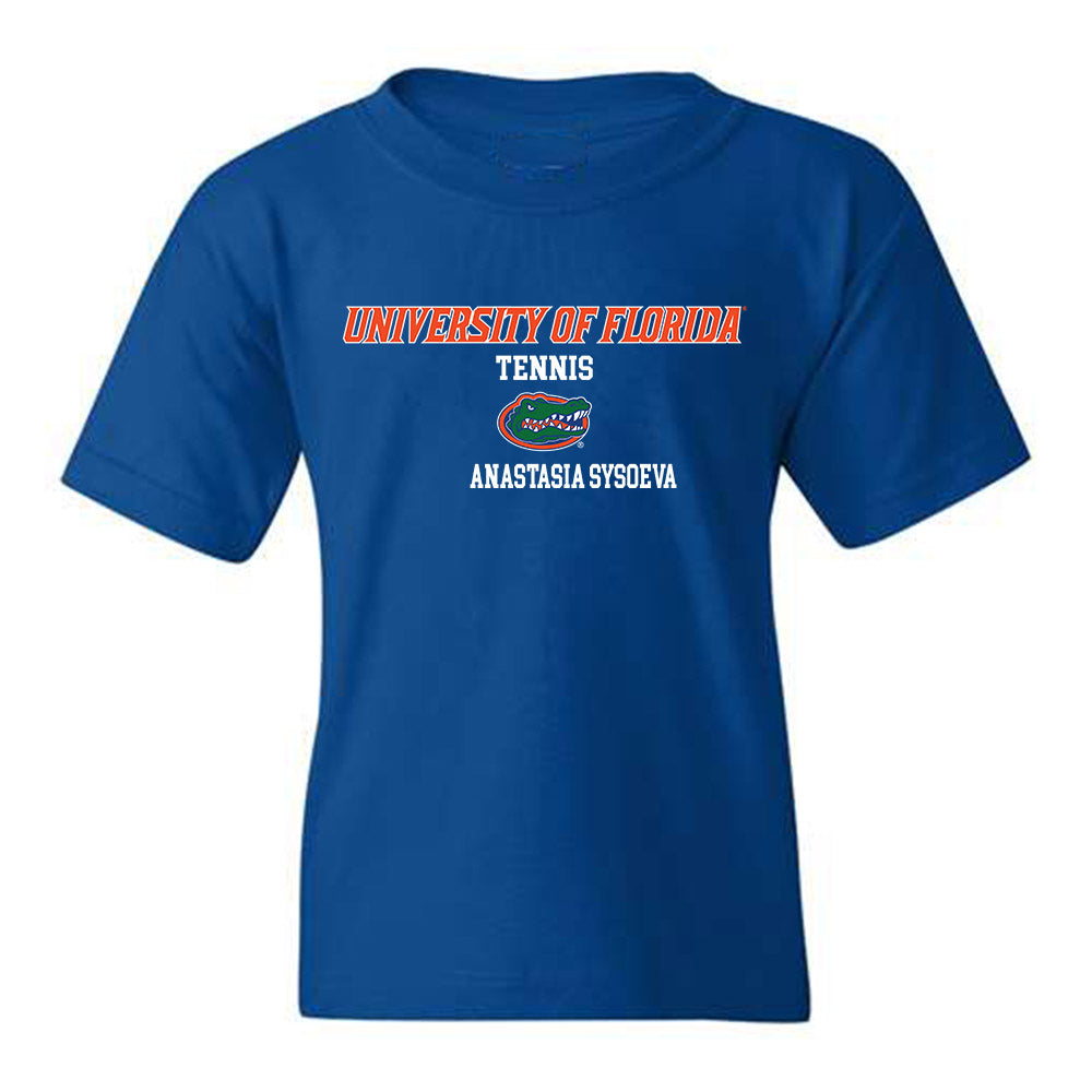 Florida - NCAA Women's Tennis : Anastasia Sysoeva - Classic Shersey Youth T-Shirt