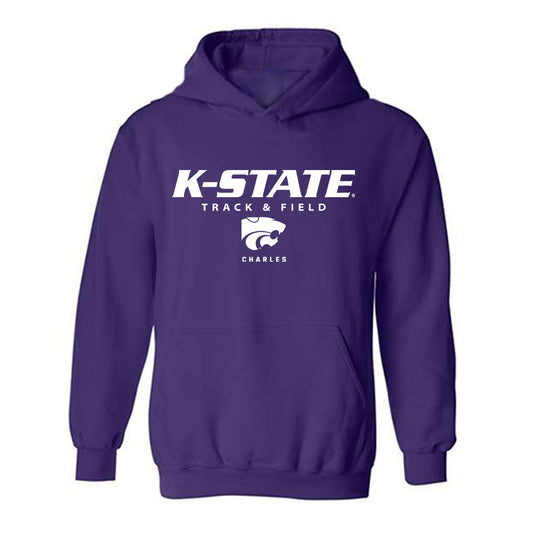 Kansas State - NCAA Men's Track & Field : Dorian Charles - Classic Shersey Hooded Sweatshirt-0